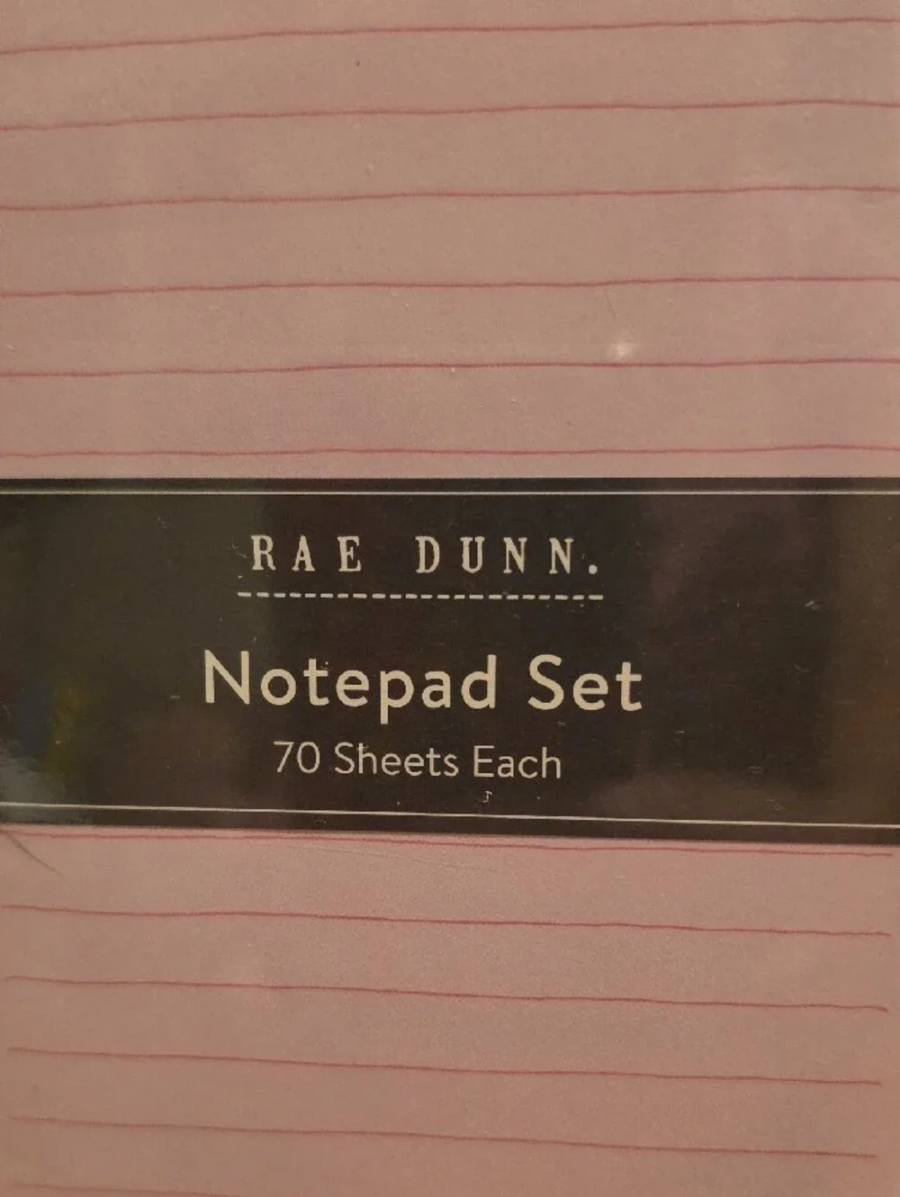 Rae Dunn Pink Notepad Set - 2-Pack